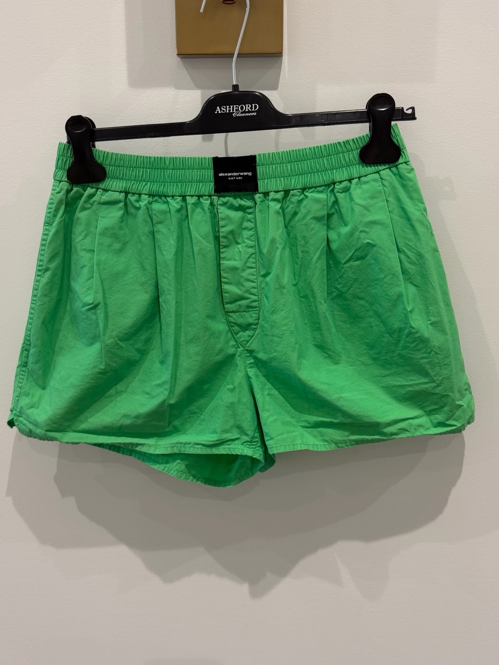 Alexander Wang Neon Green Men's Athletic Shorts